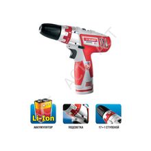 Дрель-шуруповерт ЗУБР 2-х скор., Li-Ion, реверс, 17+1, БЗУ, 10мм, 0-300 и 0-1050об мин, 1.3А ч, 12В, кейс с акс.