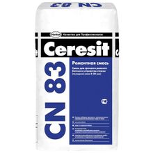 ЦЕРЕЗИТ CN-83 ремсостав для бетона (25кг)   CERESIT CN83 ремонтная смесь для бетона и устройства стяжек (25кг)