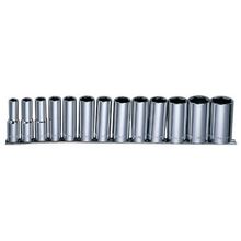 Jonnesway Набор головок торцевых глубоких Jonnesway S05HD4213S MAXI-DRIVE 1 2DR на держателе, SAE 7 16--1-1 4, 13 предметов