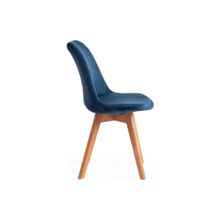 Tetchair Стул TULIP SOFT (mod. 74), синий (HLR 63) натуральный