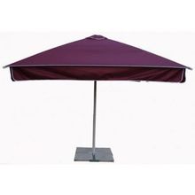 Зонт уличный с воланом Митек 2,5х2,5 м  стальной каркас, с подставкой,стойка 50мм.