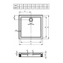 Душевой поддон Riho Davos 249 (DA5700500000000) 80x80
