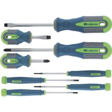 Набор отверток универсальный, CrV,  трехкомпонентные рукоятки, 8 предметов Сибртех