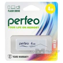 Perfeo USB Drive 4GB R01 White PF-R01W004