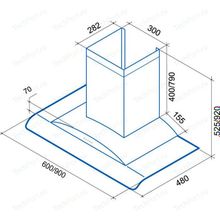 Shindo Вытяжка Shindo LEDA sensor 60 B BG 4 ET