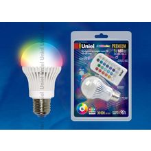 Лампа LED-A60-5W RGB E27