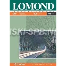 Фотобумага A4, 130г м2, матовая двухсторонняя 100л, LOMOND