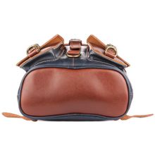 Кожаный рюкзак Пилот темно-синий