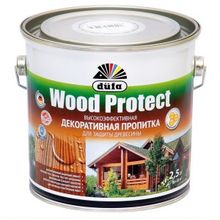 Пропитка для древесины Dufa Wood Protect белая 2,5л