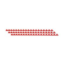 Пластиковая пружина для переплета 4,5 мм, А4, 100 шт, красный