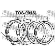 Ремкомплект Сальников Поворотного Кулака Toyota Land Cruiser Fj Fzj Hdj Hj Hzj Kzj Lj Pzj Rj7# 1990.01-2007.01 [Us] Febest арт. TOS001S
