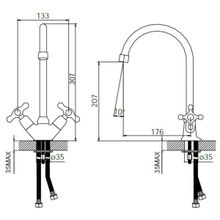 Смеситель Iddis Jeals 59000T4C+W04