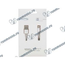 Кабель Ginzzu "GC-501W" для Apple, Lightning, белый (1.0м) (ret) [135025]