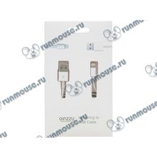 Кабель Ginzzu "GC-501W" для Apple, Lightning, белый (1.0м) (ret) [135025]