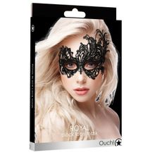 Shots Media BV Черная кружевная маска ручной работы Royal Black Lace Mask