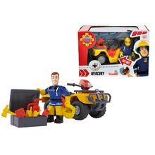 Fireman Sam Пожарный Сэм, Квадроцикл со светом + фигурка 9251058