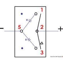 Osculati Marina R ON-OFF-(ON) toggle switch f. bilge pumps, 14.196.06