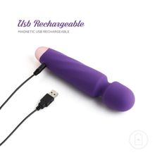 So divine Фиолетовый вибромассажер Smooth Operator Rechargeable Wand - 19,5 см. (фиолетовый)