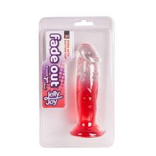 Dream Toys Красный фаллоимитатор с прозрачным стволом без мошонки - 17,8 см.