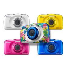 Фотоаппарат Nikon Coolpix W100 белый   синий   желтый   розовый