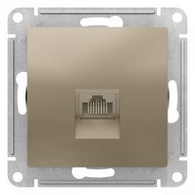 Розетка компьютерная 1xRJ45 Cat.5 ATLASDESIGN, шампань |  код. ATN000583 |  Schneider Electric