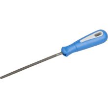 Напильник ЗУБР "ПРОФЕССИОНАЛ" круглый, двухкомпонентная рукоятка, № 1, 150мм