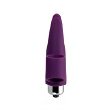 Фиолетовая вибронасадка на палец JOS Tessy - 9,5 см. (219544)