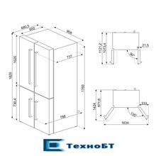 Холодильник Smeg FQ60XP1