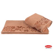 Махровое полотенце 70x140 "DORA", т.оранжевый, 100% Хлопок