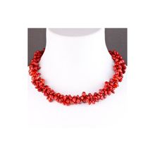 Бусики-Колечки Бусы Коралл "Бабочка" арт. П4142