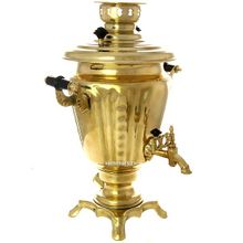 Электрический самовар 3 литра желтый "конус" с термовыключателем, арт. 130235