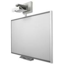 SMART SBM685 интерактивная доска 87" дюймов с проектором U100w и пассивным лотком ECP