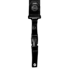 LUXURY LEATHER CLIPLOCK STRAP 2 INCH BLACK DD2425BK