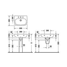 Раковина Duravit D-Code 23106000002