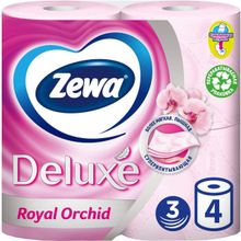 Zewa Deluxe Royal Orchid 4 рулона в упаковке 3 слоя
