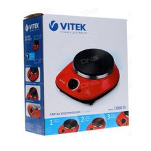 Плитка электрическая VITEK 3700(R), позволяет готовить любые блюда!