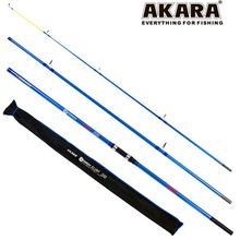 Спиннинг штекерный угольный серфовый 3 колена Akara 13009 Cosmos Surf CF 200 4,5 м