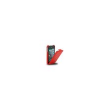 Кожаный чехол для iPhone 5 (книжка)Red