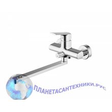 Смеситель для ванны c длинным изливом Bravat Real