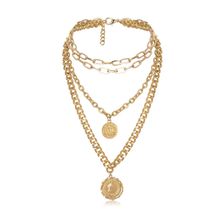 Многослойное колье "Монеты" (арт. 81082-2)