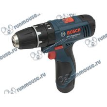 Дрель-шуруповёрт Bosch "GSB 1080-2-LI Professional" 06019F3020, аккум., ударная (Li-Ion 10.8В, 400 1300об.мин., 18750уд. мин., быстроз.) + доп.аккум. + кейс [132123]