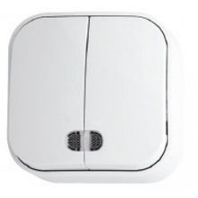 Horoz Electric Выключатель двухклавишный Horoz Electric Eva HRZ01001489 ID - 436643