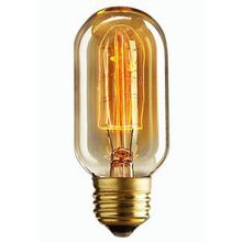 Лампа накаливания ретро BULBS циллиндрическая, прозрачный E27 60W 220V 350Lm 2700K арт.ED-T45-CL60