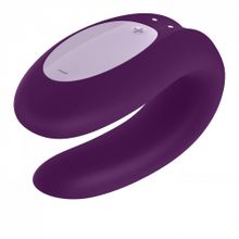 Satisfyer Фиолетовый вибратор для пар Double Joy с управлением через приложение