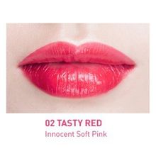 Тинт-блеск для губ тон 02 Лакомый Красный Cellnco Chu Chu Tint&Lip Gloss Tasty Red