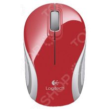 Logitech Mini M187 Red Wireless USB