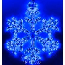 Rich LED RL-SFDL40-B Уличная светодиодная гирлянда Снежинка премиум 40 см, синий, пост свечение