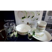 Столовый сервиз Luminarc WHITE ORCHID 46 предметов 6 персон P7270