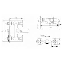 Смеситель для ванны Bravat Summer Rain F677111C-01