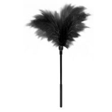 Пластиковая метелочка с чёрными пёрышками Small Feather Tickler - 32 см. Черный